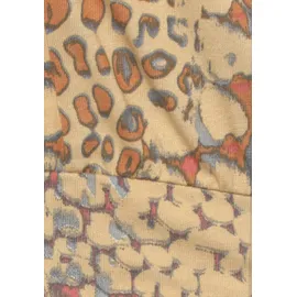 Buffalo Fledermausshirt, mit Animaldruck, lockere Bluse V-Ausschnitt, Blusenshirt, Gr. 36/38, animal bedruckt, , 45461824-36