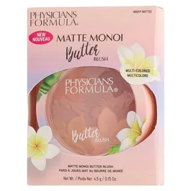 Physicians Formula Matte Monoi Butter Blush Powder, Mattes Pink Mit Pfirsich-Note, Angereichert Mit Pflegenden Tahitianischen Buttern, Wasserfest, Langanhaltend, Mauvy