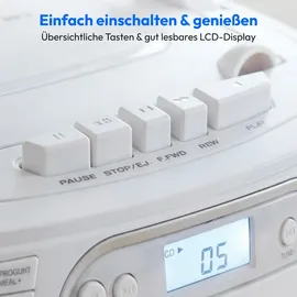 Medion LIFE E66476 Tragbar Digital Weiß
