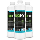 BIOHY Rohrreiniger (3x1l Flasche) | EXTRA STARK | flüssiger Abflussreiniger | Geruchsneutral | für Verstopfungen