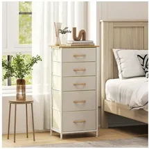 Homcom Kommode 5 Schubladen  Beige