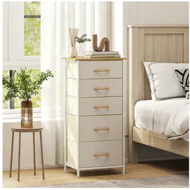 Homcom Kommode 5 Schubladen  Beige