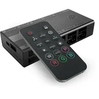 Mars Gaming MF-HUB, PWM-Lüftersteuerungshub, Geschwindigkeitsregler für bis zu 10x Lüfter und ARGB-Beleuchtung für bis zu 10x Geräte, Fernbedienung, ARGB-Kompatibilität, Schwarz