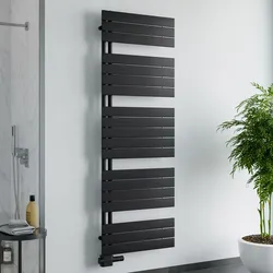 Megabad Plan Open Badheizkörper 50 x 172 cm, Heizung, schwarz matt