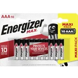 Energizer Max Alkaline Batterie AAA 1,5 V 10 St.