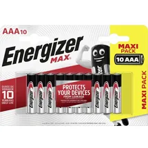 Energizer Max Alkaline Batterie AAA 1,5 V 10 St.