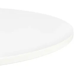 Kadima Design Esstisch, Ø 68 cm, Holz & Gusseisen, Rund, für Cafes & kleine Räume. Weiß