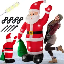 Aufblasbarer Weihnachtsmann mit Beleuchtung