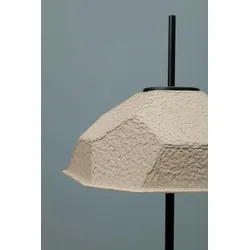 Stones Egg - Tischlampe aus schwarzem Recyclingkarton