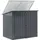 Uniprodo Mülltonnenbox Metall 104 x 288,5 cm schwarz