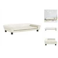 vidaXL Kindersofa Creme 100x50x26 cm Samt