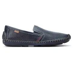 Pikolinos für Herren. 09Z-3100XL Blaue Jerez Leder-Slipper (49), Wohnung, Keine, Lässig