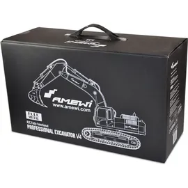 AMEWI Vollmetall-Bagger 1:14  RtR weiß 22415