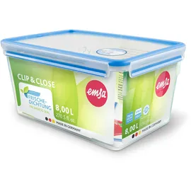 Emsa Frischhaltedose Clip & Close blau 16,2 cm hoch 8,0 l