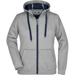 Damen Bonding Jacke - Farbe blau, grau - Größe L