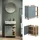 Vicco Waschbeckenunterschrank Karen 60 x 65 cm Tür offene Fächer