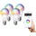 TP-Link Tapo L530E(4-Pack) alexa Lampe E27, Mehrfarbrige dimmbare smarte WLAN Glühbirne, Smart home zubehör, Abläufe und Zeitpläne, Kein Hub notwendig
