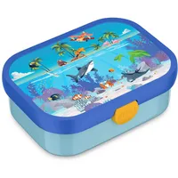 Mepal Campus Brotdose mit Bento-Einsatz und Gabel 750 ml Tropical Ocean