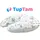 TupTam Stillkissen 46 cm Tiere Gelb