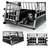 Juskys Alu Hundetransportbox L-X 89 x 70 x 51 cm Schwarz/Silber