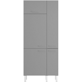 OPTIFIT Küche »Lilly«, Breite 90 cm, wahlweise mit E-Gerät, grau