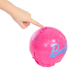 Barbie Team Roll & Reveal Popstar-Puppe und Zubehörteile mit Blonder Modepuppe (JMK19)