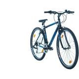 Multibrand Distribution Probike PRO 29 Zoll Fahrrad Mountainbike 21 Gang, Herren, Damen geeignet ab 175-190 cm (Schwarz Blau Matt)