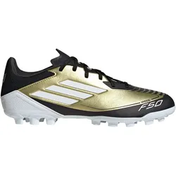 adidas F50 League Messi AG Fußballschuhe Herren JH9627 - gold met./cloud white/core black 48