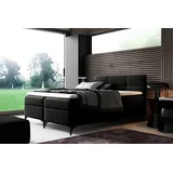xl moebel gmbh Boxspringbett 180 x 200 cm Schwarz