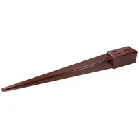 FIXMAN 602010 Pfostenträger, Einschlagbodenhülse 75 x 75 x 750 mm