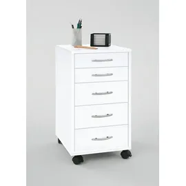 Möbel Boss Freddy Rollcontainer 33 x 63,5 x 38 cm weiß