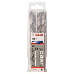 Metallbohrer HSS-G, DIN 338, 11,5 x 94 x 142 mm, 5er-Pack