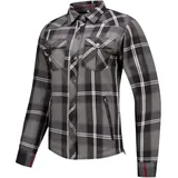 Rusty Stitches Liss V2 Motorradjacke Grau/Rot/Schwarz 38