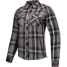 Rusty Stitches Liss V2 Motorradjacke Grau/Rot/Schwarz 38