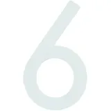 Alpertec Hausnummer 6 Selbstklebend Nachtleuchtend Blau
