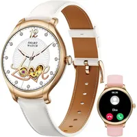 Smartwatch Damen 1.39 Inch Touchscreen mit Telefonfunktion Fitnessuhr 100+ Sportmodi Aktivitätstracker Herzfrequenz SpO2 Schlafmonitor Menstruatio...