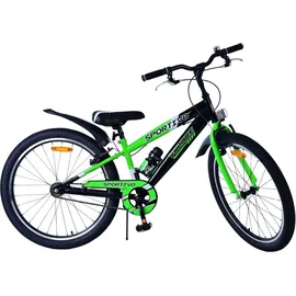 Volare Kinderfahrrad Sportivo Jungen 24 Zoll Kinderrad Grün Zweihandbremsen