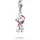 Thomas Sabo Snoopy Santa Edition Charm rot/schwarz/silber Silber