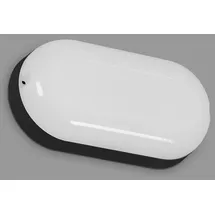 Telefunken Außenwandleuchte Kunststoff 20 cm 15 W inkl. LED-Lampe schwarz