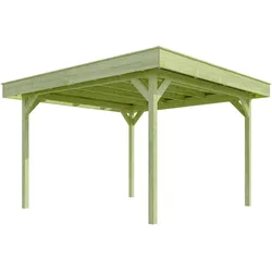 Gartenhaus WEKA "Gartenlaube 657 Gr.2", braun (kdi), ohne Fußboden, ohne Rück- und Seitenwand, ohne Dacheindeckung, Holz, Gartenhäuser