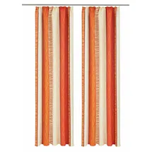 OTTO home Vorhang OTTO HOME "Gosen" Gr. 4, orange (terra), B:140cm H:245cm, Microfaser, Polyester, Gardinen, Gardine, Fertiggardine, 2er Pack
