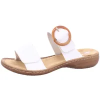 Rieker Alabama Damenschuhe Sandalen Bequem Weiß Freizeit, Schuhgröße:42 EU - Weiß - 42