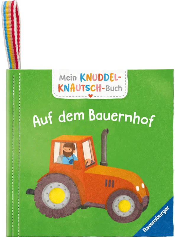 Mein Knuddel-Knautsch-Buch: Auf Dem Bauernhof; Weiches Stoffbuch, Waschbares Badebuch, Babyspielzeug Ab 6 Monate, Gebunden