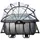 EXIT TOYS Black Leather Pool Set 540 x 250 x 122 cm inkl. Sandfilterpumpe und Abdeckung
