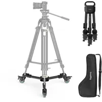 SmallRig Quick-Lock Fotografie Heavy Duty Tripod Dolly für Schwere Beanspruchung, Robust mit 3" Gummirädern, Verstellbaren Beinen, Griff und Tragetasche, Stativräder zum Filmen & Fotografieren – 5020B