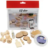 Creativ Company Kekse Backen, Mini-Kreativ-Set für Wichteltüre