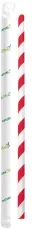 NATURESTAR Strohhalm aus Papier, Ø 6 mm 421051 , 1 Packung = 100 Stück, rot-weiß-gestreift