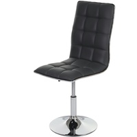 Mendler 2er-Set Esszimmerstuhl HWC-C41, Stuhl Küchenstuhl, höhenverstellbar drehbar, Kunstleder ~ grau