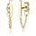 Elli Ohrhänger Geo gold 925 Sterling Silber onesize