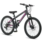 Licorne Thunder 24 Zoll RH 40 cm Anthrazit/Rosa